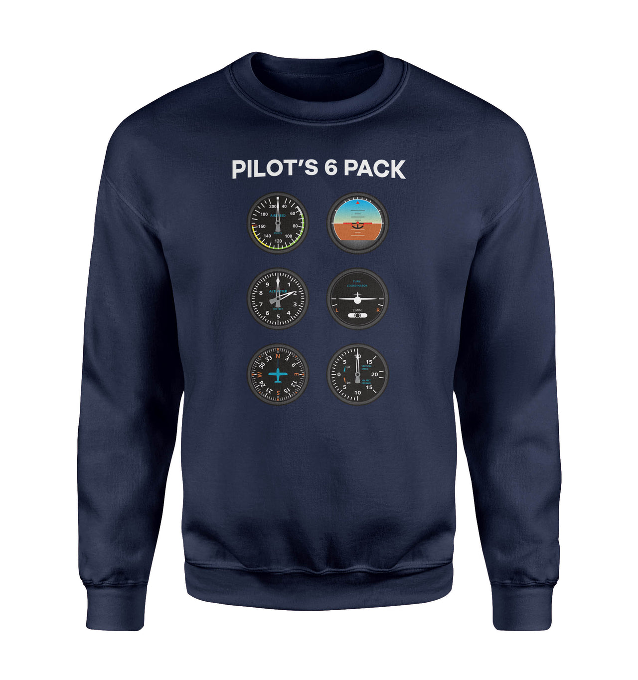 Pilot's 6 Pack Designed Sweatshirts