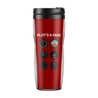 Thumbnail for Pilot's 6 Pack Designed Travel Mugs
