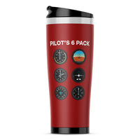Thumbnail for Pilot's 6 Pack Designed Travel Mugs