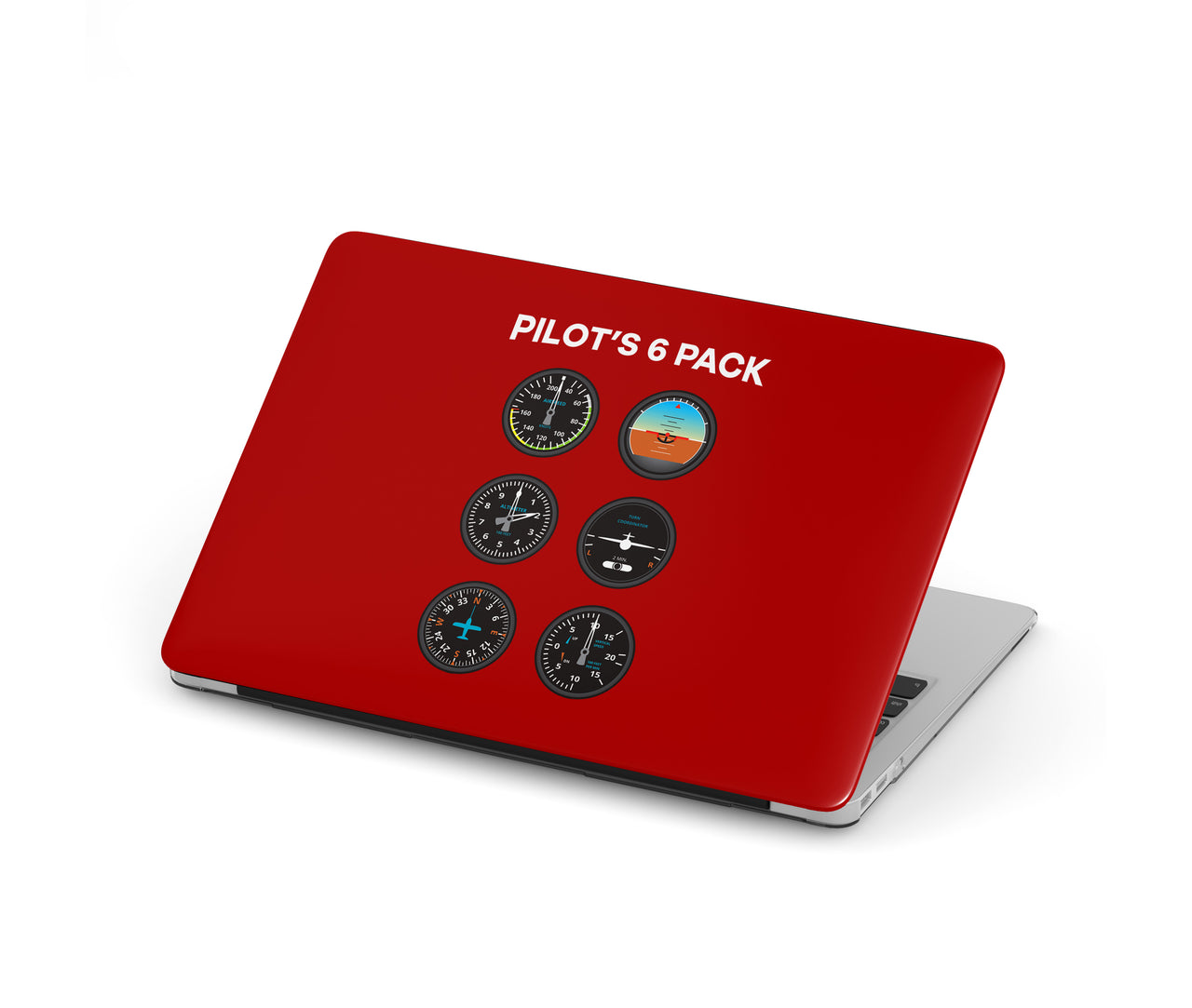 Pilot's 6 Pack Designed Macbook Cases