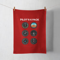 Thumbnail for Pilot's 6 Pack Designed Towels