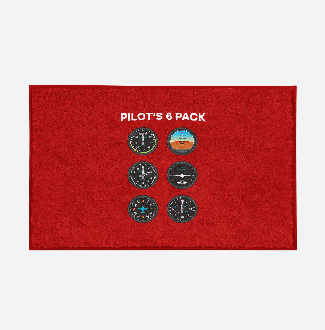 Pilot's 6 Pack Designed Door Mats