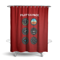 Thumbnail for Pilot's 6 Pack Designed Shower Curtains