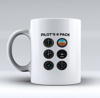 Thumbnail for Pilot's 6 Pack Designed Mugs