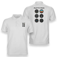 Thumbnail for Pilot's 6 Pack Designed Double Side Polo T-Shirts