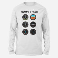 Thumbnail for Pilot's 6 Pack Designed Long-Sleeve T-Shirts