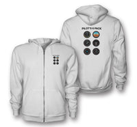 Thumbnail for Pilot's 6 Pack Designed Zipped Hoodies