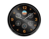 Thumbnail for Pilot's Six Pack Designed Wall Clocks Aviation Shop 