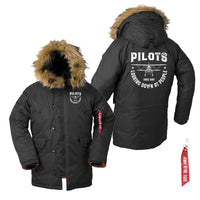 Thumbnail for Pilots Looking Down at People Since 1903 Designed Parka Bomber Jackets