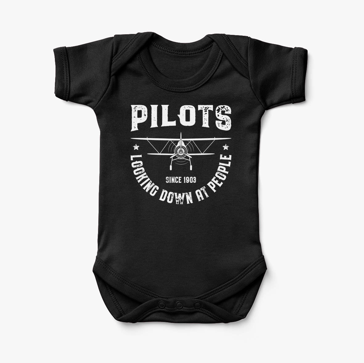 Pilots Looking Down at People Since 1903 Designed Baby Bodysuits