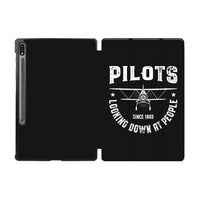 Thumbnail for Pilots Looking Down at People Since 1903 Designed Samsung Tablet Cases