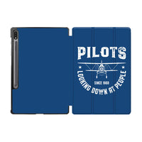 Thumbnail for Pilots Looking Down at People Since 1903 Designed Samsung Tablet Cases