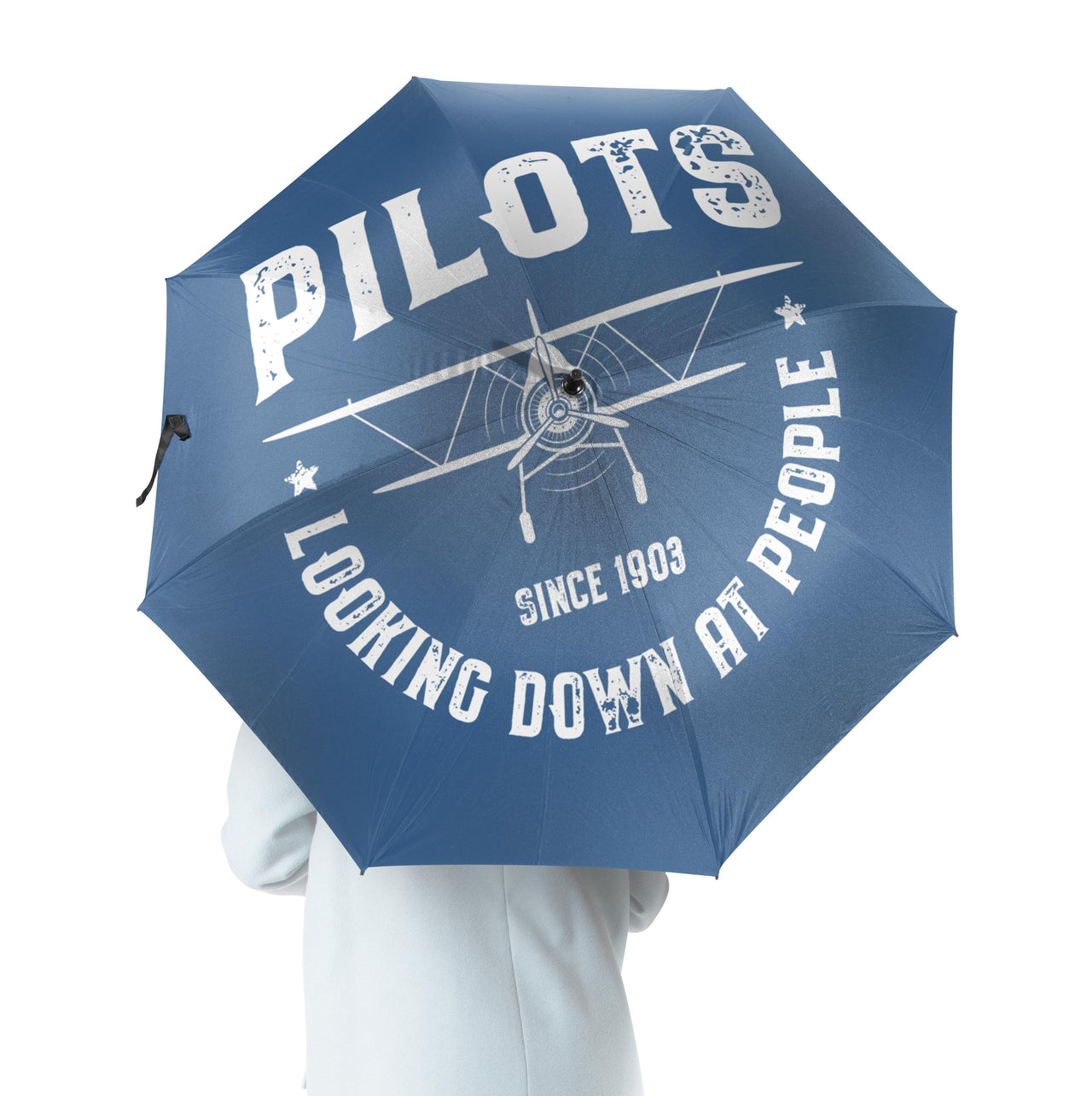 Pilots Looking Down at People Since 1903 Designed Umbrella