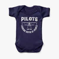 Thumbnail for Pilots Looking Down at People Since 1903 Designed Baby Bodysuits
