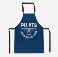 Thumbnail for Pilots Looking Down at People Since 1903 Designed Kitchen Aprons