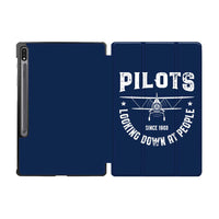 Thumbnail for Pilots Looking Down at People Since 1903 Designed Samsung Tablet Cases
