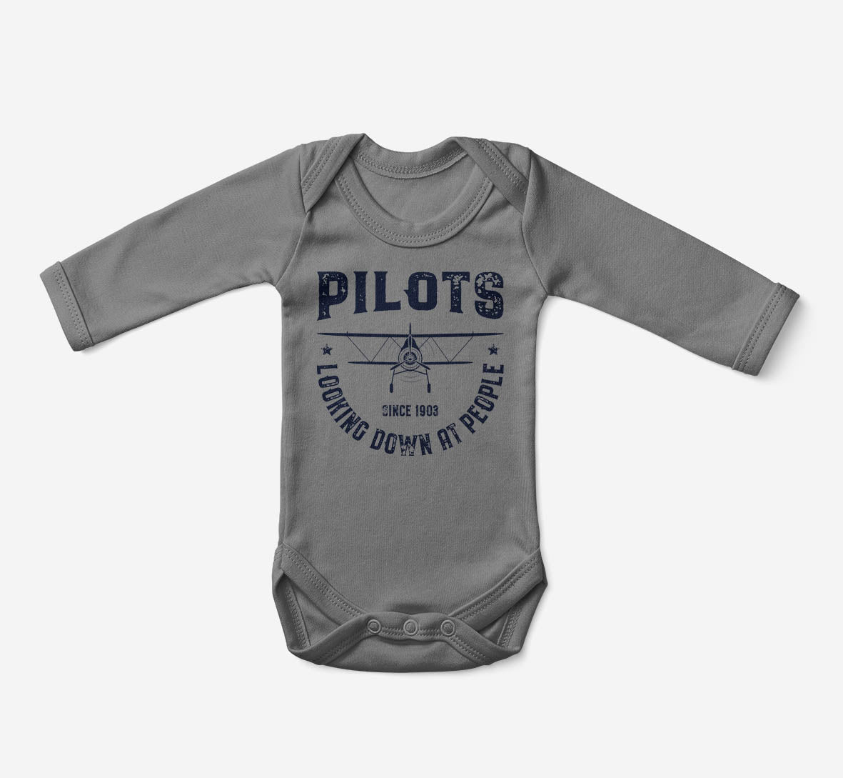 Pilots Looking Down at People Since 1903 Designed Baby Bodysuits