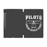 Thumbnail for Pilots Looking Down at People Since 1903 Designed Samsung Tablet Cases