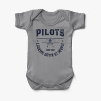 Thumbnail for Pilots Looking Down at People Since 1903 Designed Baby Bodysuits