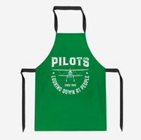 Thumbnail for Pilots Looking Down at People Since 1903 Designed Kitchen Aprons