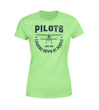 Thumbnail for Pilots Looking Down at People Since 1903 Designed Women T-Shirts