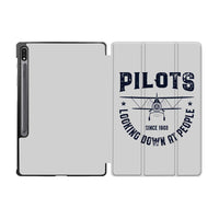 Thumbnail for Pilots Looking Down at People Since 1903 Designed Samsung Tablet Cases