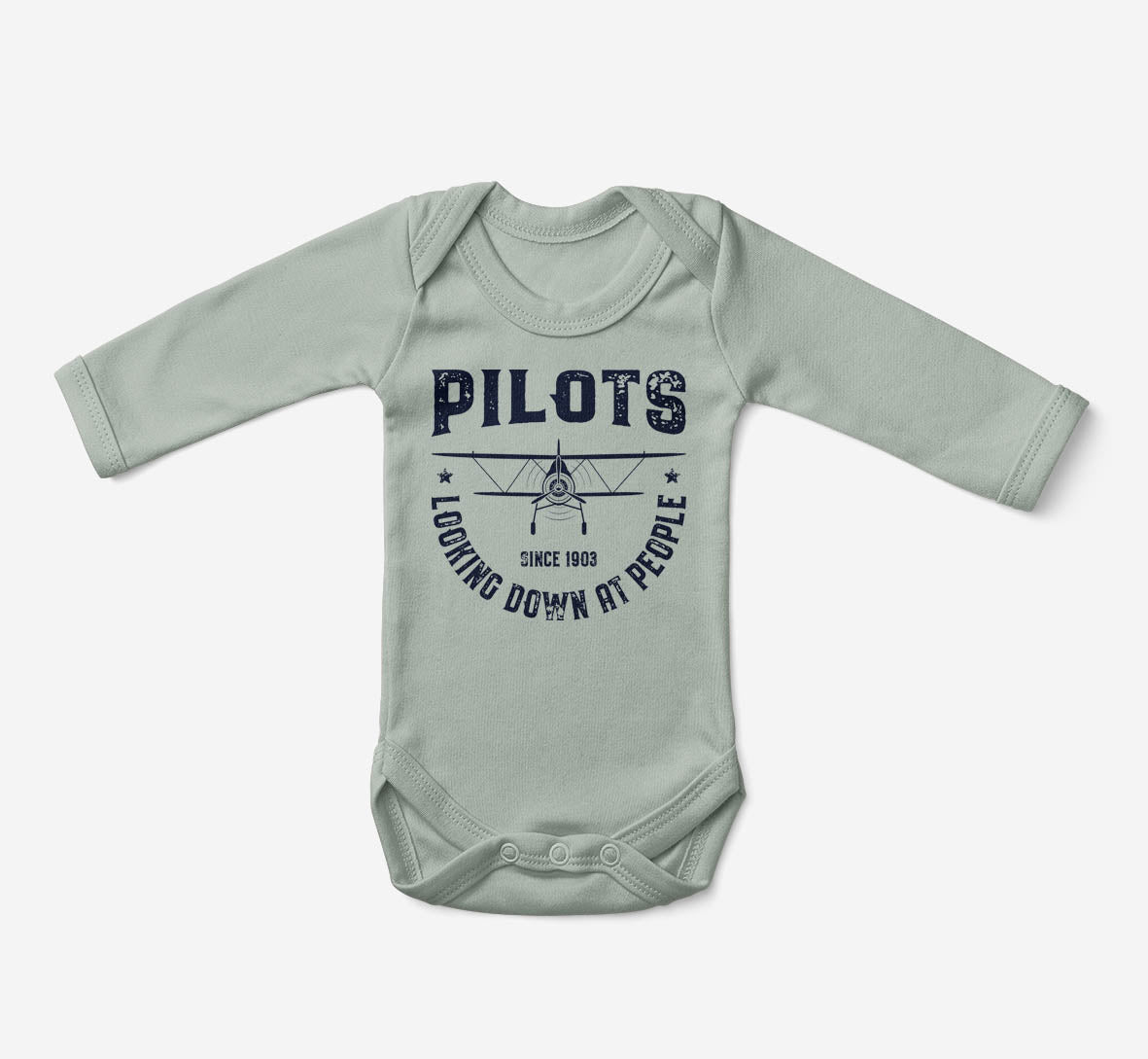 Pilots Looking Down at People Since 1903 Designed Baby Bodysuits