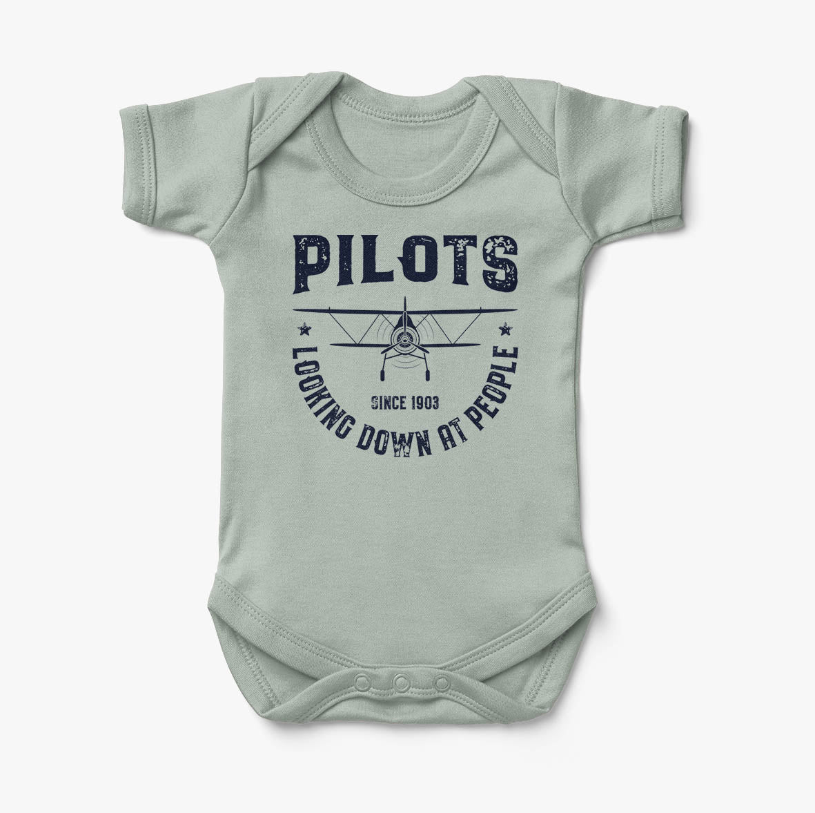 Pilots Looking Down at People Since 1903 Designed Baby Bodysuits