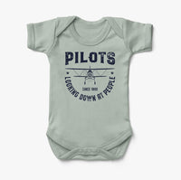 Thumbnail for Pilots Looking Down at People Since 1903 Designed Baby Bodysuits