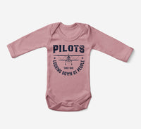 Thumbnail for Pilots Looking Down at People Since 1903 Designed Baby Bodysuits