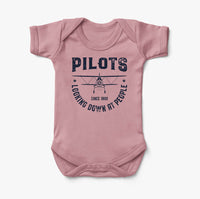 Thumbnail for Pilots Looking Down at People Since 1903 Designed Baby Bodysuits