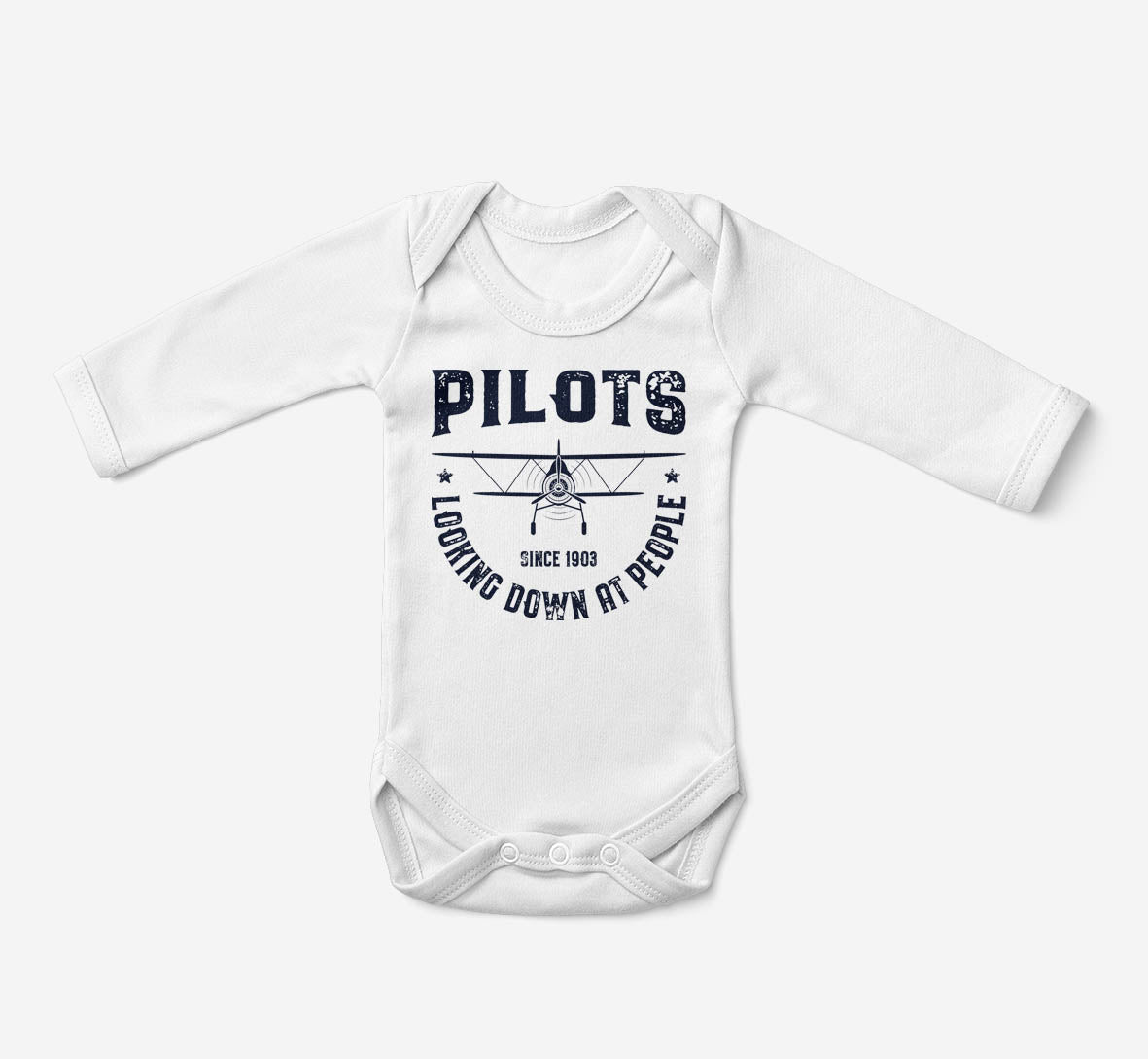 Pilots Looking Down at People Since 1903 Designed Baby Bodysuits