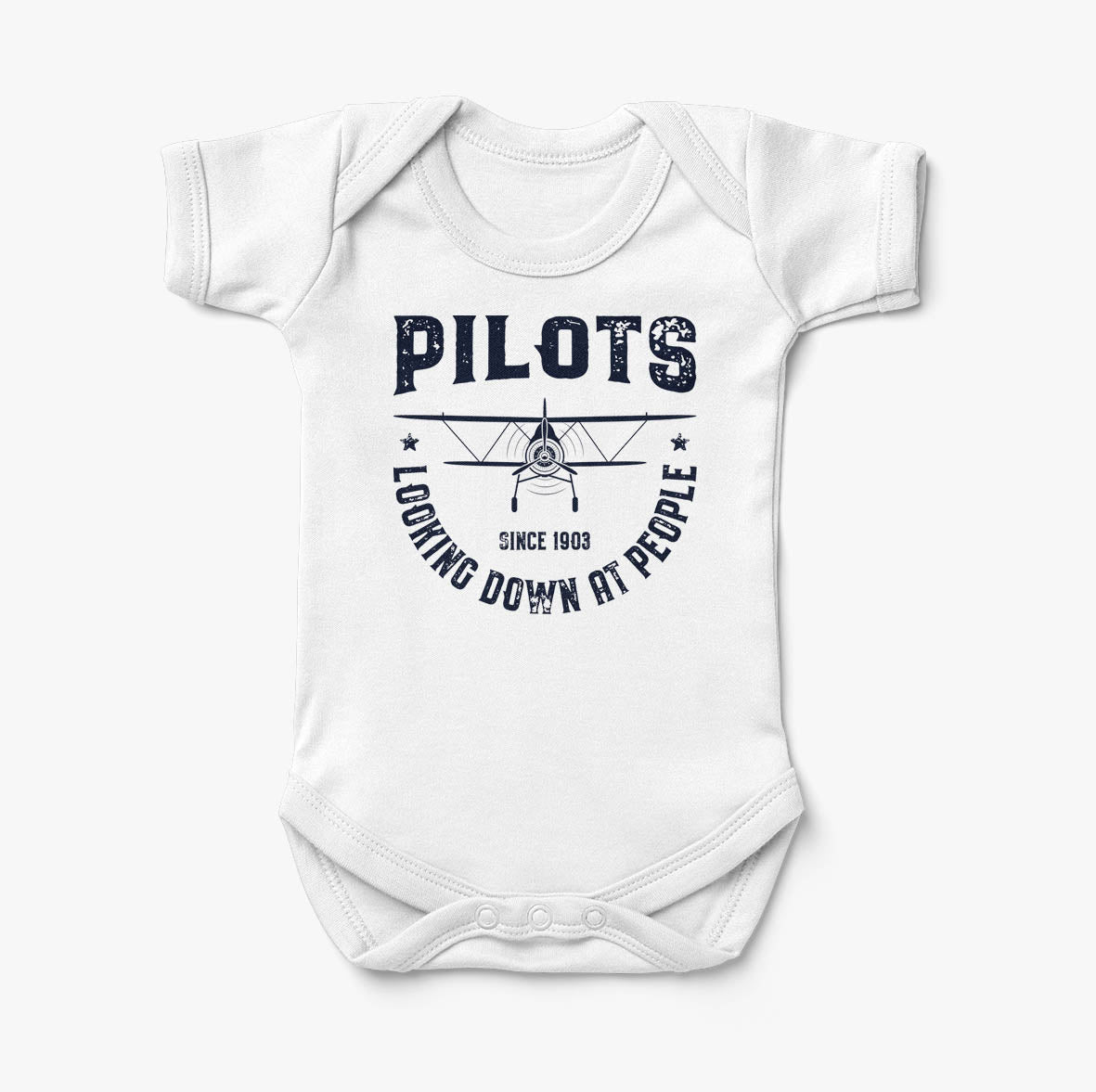 Pilots Looking Down at People Since 1903 Designed Baby Bodysuits