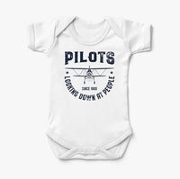 Thumbnail for Pilots Looking Down at People Since 1903 Designed Baby Bodysuits
