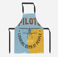 Thumbnail for Pilots Looking Down at People Since 1903 Designed Kitchen Aprons