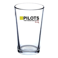 Thumbnail for Pilots They Know How To Drink Designed Beer & Water Glasses