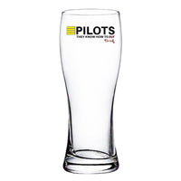 Thumbnail for Pilots They Know How To Drink Designed Pilsner Beer Glasses