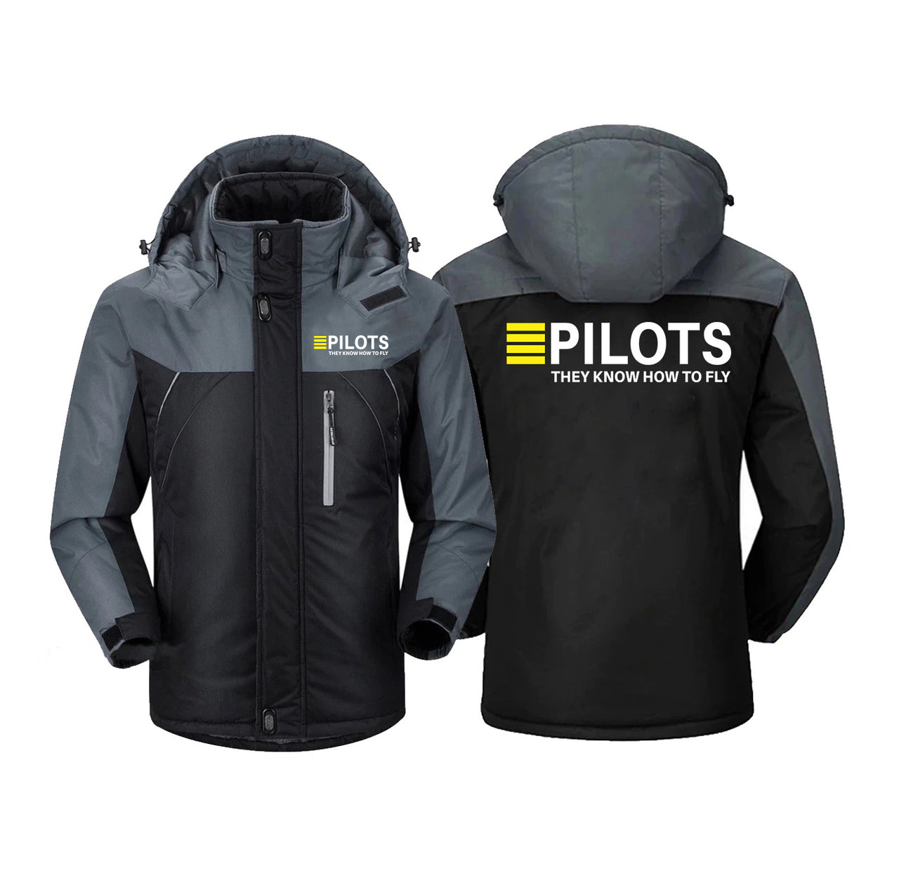 Pilots They Know How To Fly Designed Thick Winter Jackets