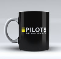 Thumbnail for Pilots They Know How To Fly Designed Mugs