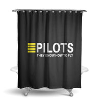 Thumbnail for Pilots They Know How To Fly Designed Shower Curtains