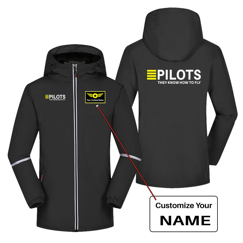Pilots They Know How To Fly Designed Rain Coats & Jackets