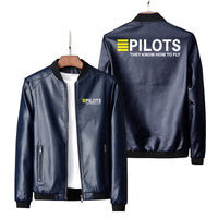 Thumbnail for Pilots They Know How To Fly Designed PU Leather Jackets