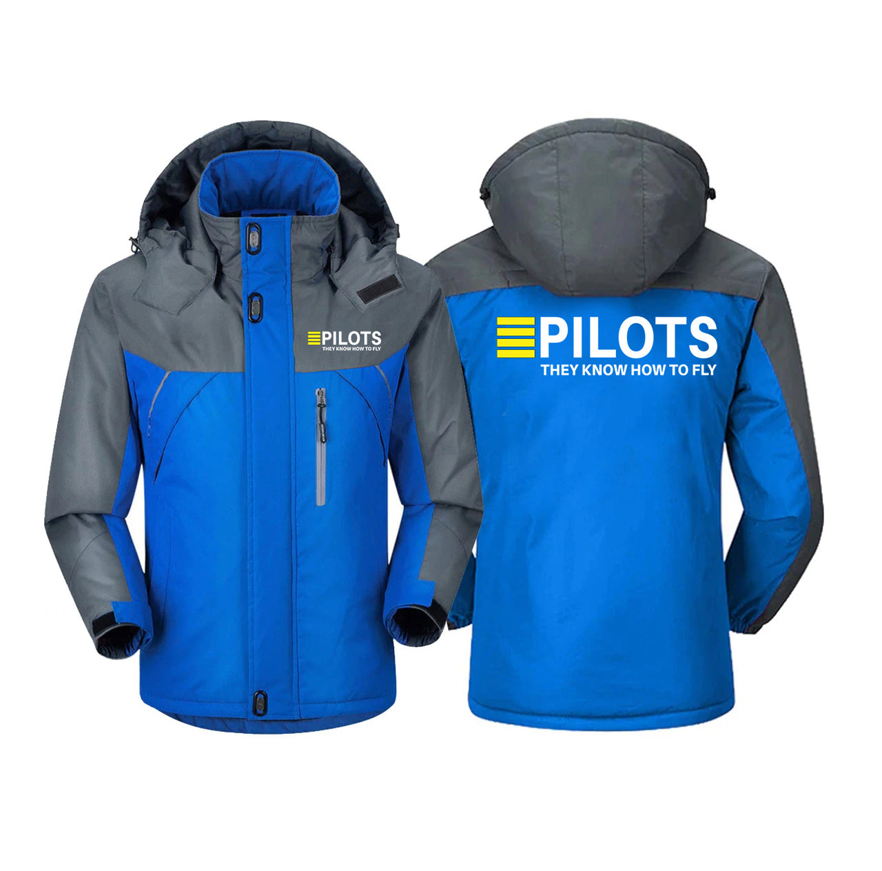 Pilots They Know How To Fly Designed Thick Winter Jackets