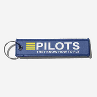 Thumbnail for Pilots They Know How To Fly Designed Key Chains