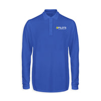 Thumbnail for Pilots They Know How To Fly Designed Long Sleeve Polo T-Shirts
