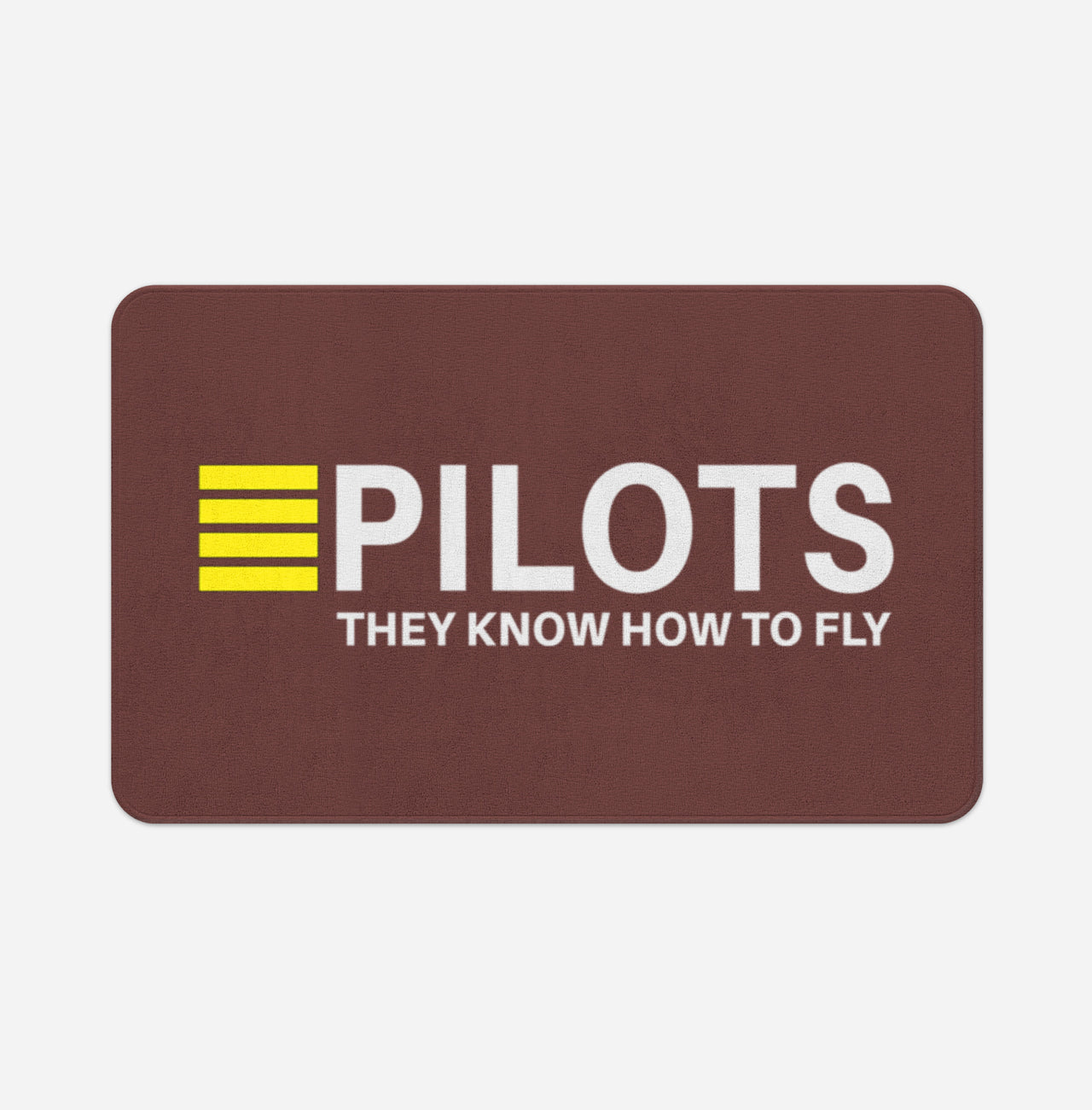 Pilots They Know How To Fly Designed Bath Mats