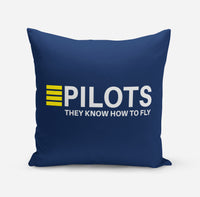 Thumbnail for Pilots They Know How To Fly Designed Pillows