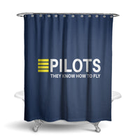 Thumbnail for Pilots They Know How To Fly Designed Shower Curtains