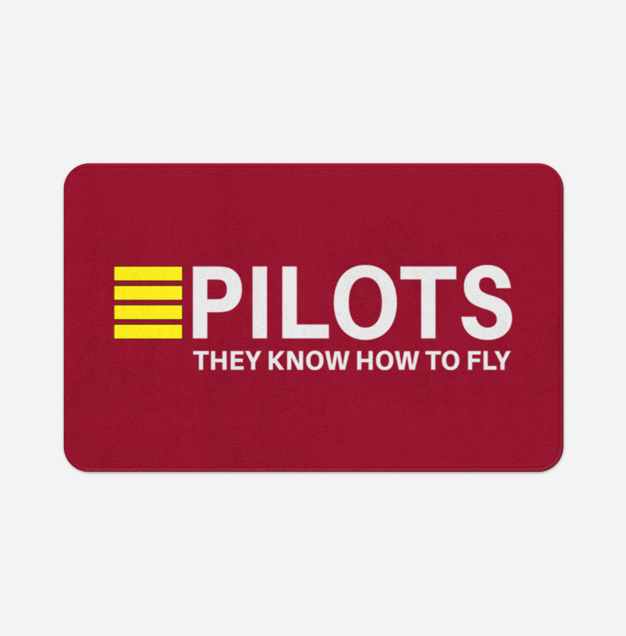 Pilots They Know How To Fly Designed Bath Mats