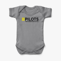 Thumbnail for Pilots They Know How To Fly Designed Baby Bodysuits